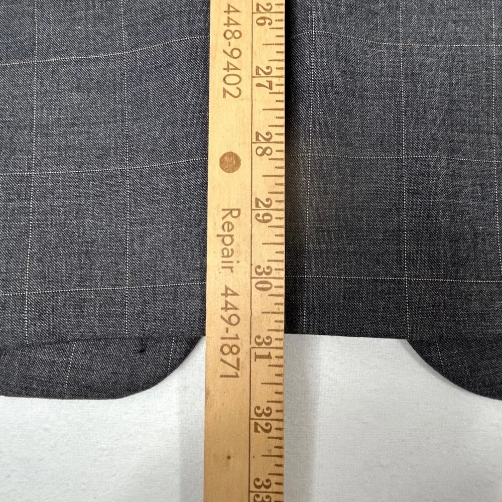 Hickey Freeman Boardroom Single Vent Wool Sportcoat Blazer Gray‎ 42R